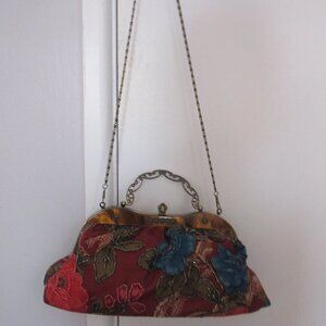 Beaded multi-colored bag.